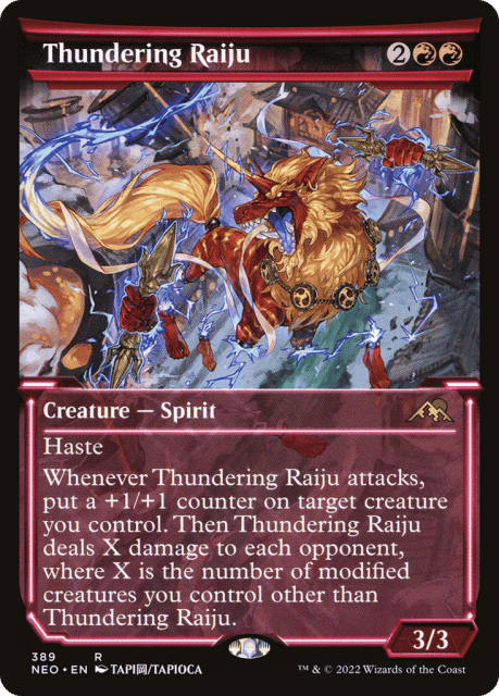 Thundering Raiju (389) — Kamigawa: Neon Dynasty