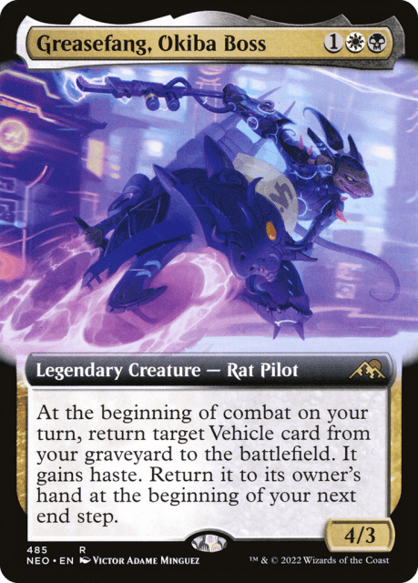 Greasefang, Okiba Boss (485) — Kamigawa: Neon Dynasty