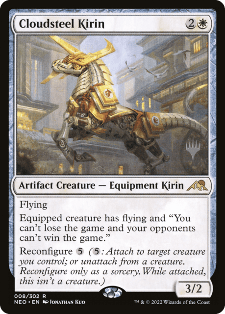 Cloudsteel Kirin (8) — Kamigawa: Neon Dynasty Promos