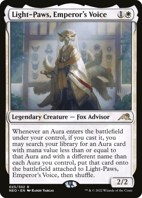 Light-Paws, Emperor's Voice (25) — Kamigawa: Neon Dynasty Promos