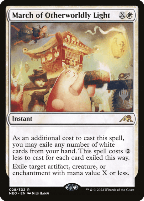 March of Otherworldly Light (28) — Kamigawa: Neon Dynasty Promos