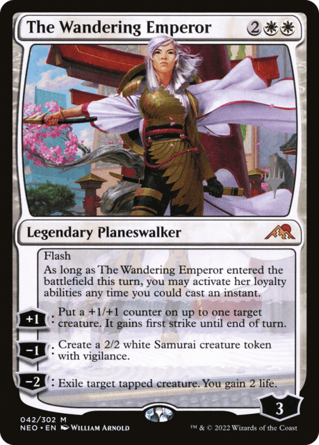 The Wandering Emperor (42) — Kamigawa: Neon Dynasty Promos