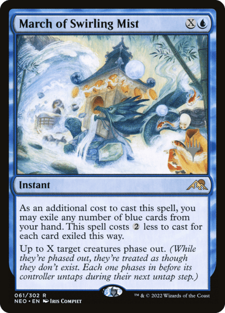 March of Swirling Mist (61) — Kamigawa: Neon Dynasty Promos