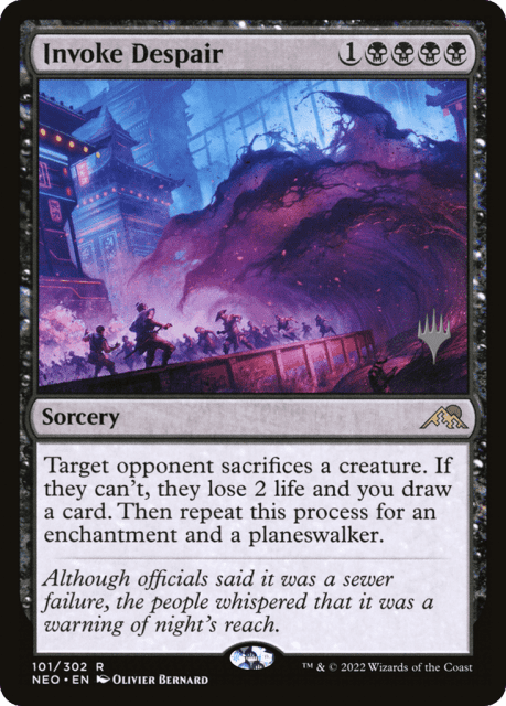 Invoke Despair (101) — Kamigawa: Neon Dynasty Promos