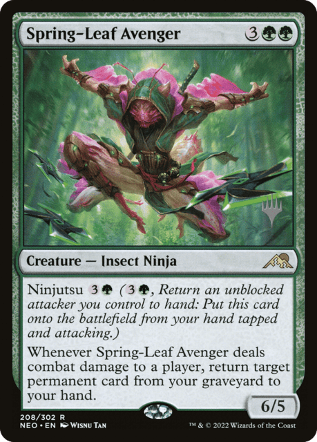 Spring-Leaf Avenger (208) — Kamigawa: Neon Dynasty Promos