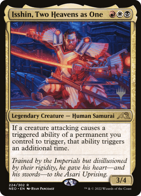 Isshin, Two Heavens as One (224) — Kamigawa: Neon Dynasty Promos