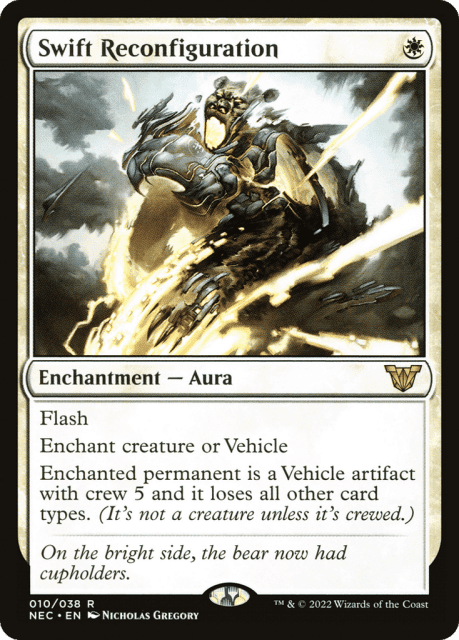 Swift Reconfiguration (10) — Neon Dynasty Commander