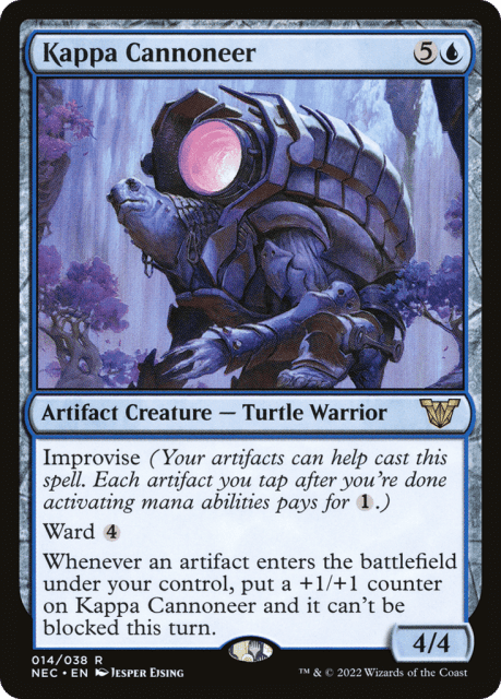 Kappa Cannoneer (14) — Neon Dynasty Commander