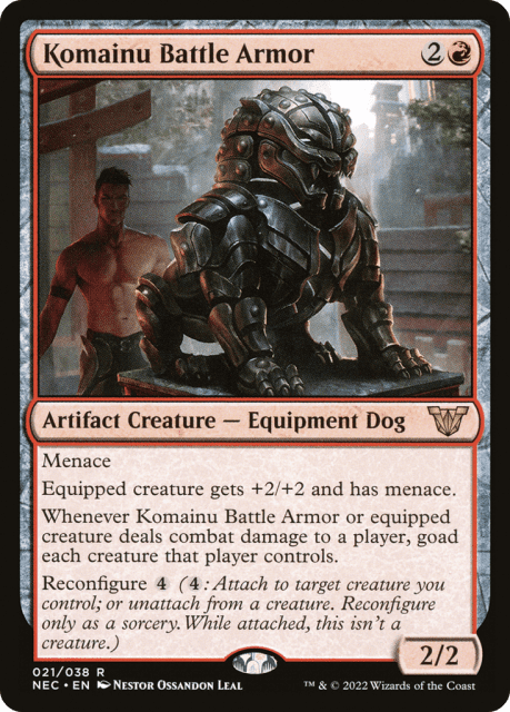 Komainu Battle Armor (21) — Neon Dynasty Commander