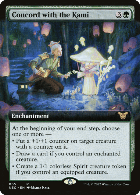 Concord with the Kami (65) — Neon Dynasty Commander