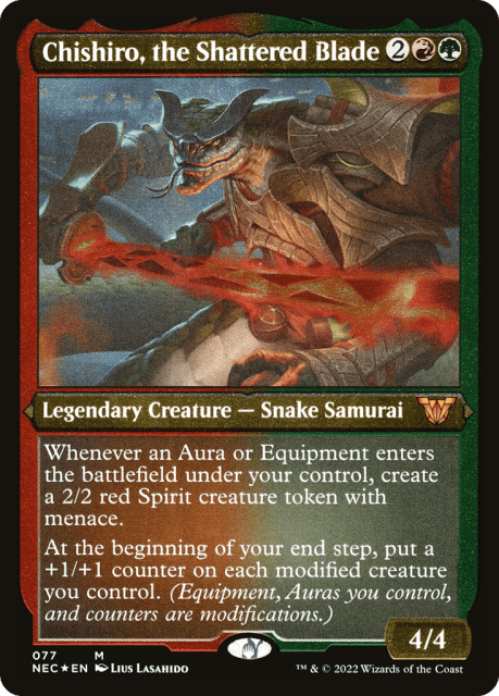 Chishiro, the Shattered Blade (77) — Neon Dynasty Commander
