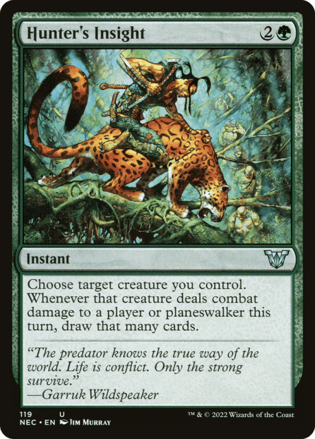 Hunter's Insight (119) — Neon Dynasty Commander