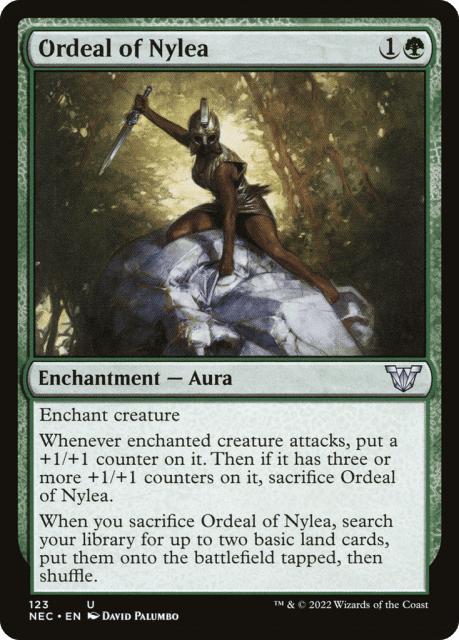 Ordeal of Nylea (123) — Neon Dynasty Commander