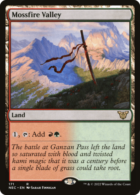 Mossfire Valley (171) — Neon Dynasty Commander