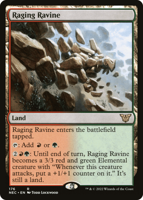 Raging Ravine (176) — Neon Dynasty Commander
