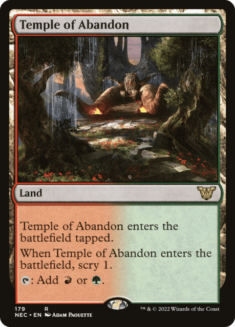 Temple of Abandon (179) — Neon Dynasty Commander