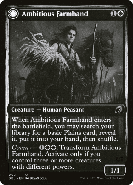 Ambitious Farmhand // Seasoned Cathar (2) — Innistrad: Double Feature