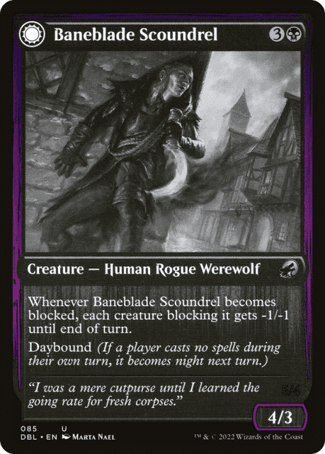 Baneblade Scoundrel // Baneclaw Marauder (85) — Innistrad: Double Feature
