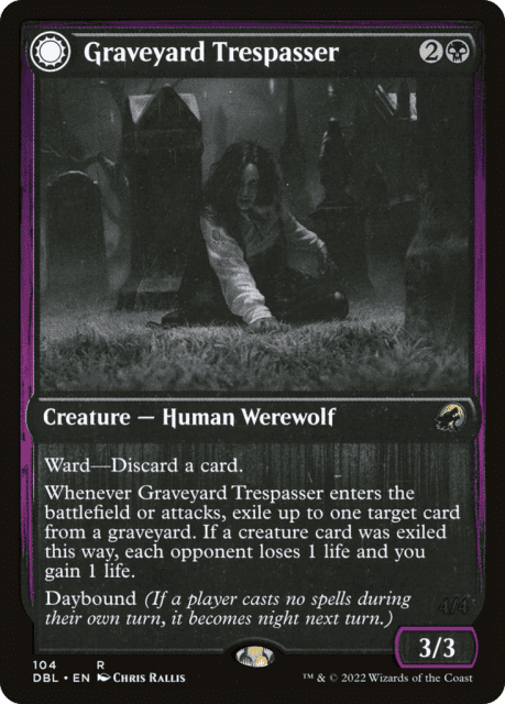 Graveyard Trespasser // Graveyard Glutton (104) — Innistrad: Double Feature