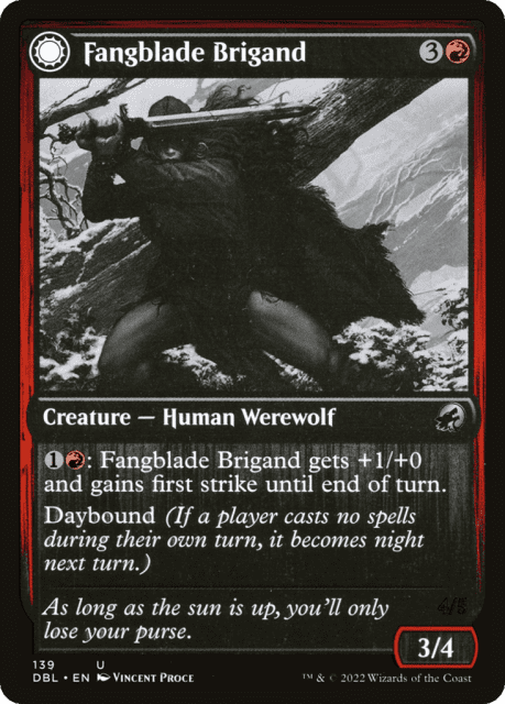 Fangblade Brigand // Fangblade Eviscerator (139) — Innistrad: Double Feature