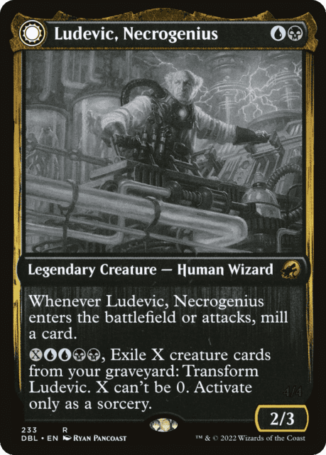 Ludevic, Necrogenius // Olag, Ludevic's Hubris (233) — Innistrad: Double Feature