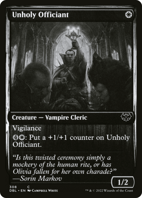 Unholy Officiant (308) — Innistrad: Double Feature