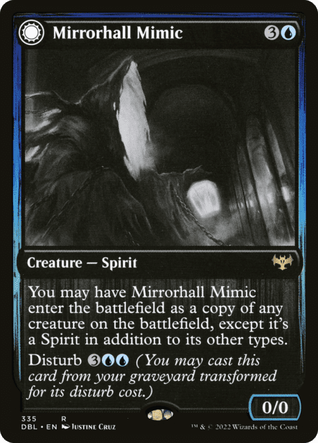 Mirrorhall Mimic // Ghastly Mimicry (335) — Innistrad: Double Feature