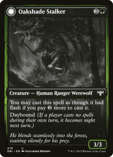 Oakshade Stalker // Moonlit Ambusher (479) — Innistrad: Double Feature
