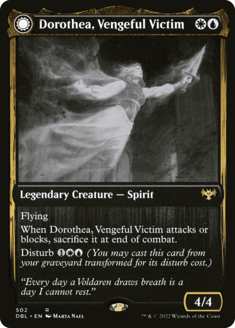 Dorothea, Vengeful Victim // Dorothea's Retribution (502) — Innistrad: Double Feature
