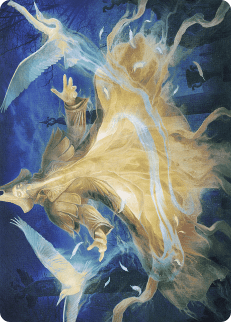 Heron-Blessed Geist (13) — Crimson Vow Art Series