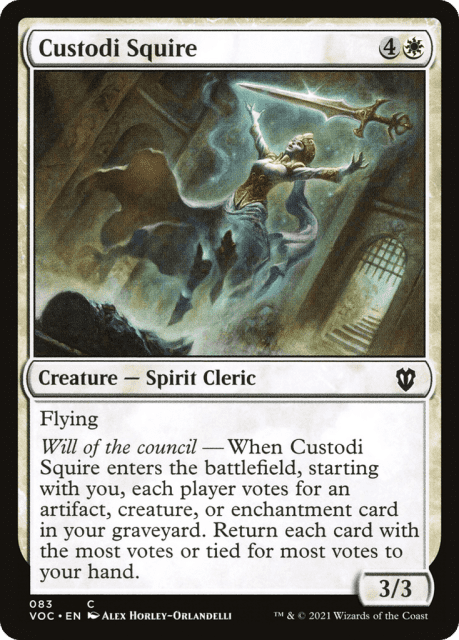 Custodi Squire (83) — Crimson Vow Commander