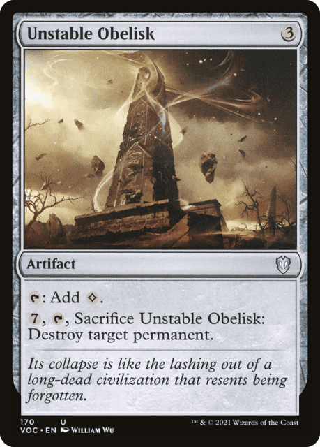 Unstable Obelisk (170) — Crimson Vow Commander