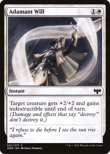 Adamant Will (1) — Innistrad: Crimson Vow