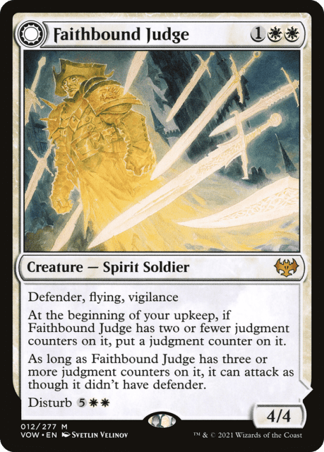 Faithbound Judge // Sinner's Judgment (12) — Innistrad: Crimson Vow
