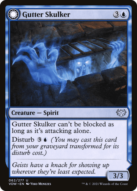 Gutter Skulker // Gutter Shortcut (62) — Innistrad: Crimson Vow