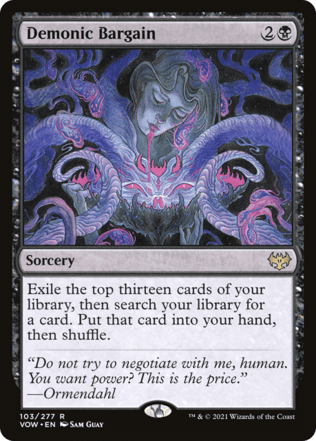 Demonic Bargain (103) — Innistrad: Crimson Vow