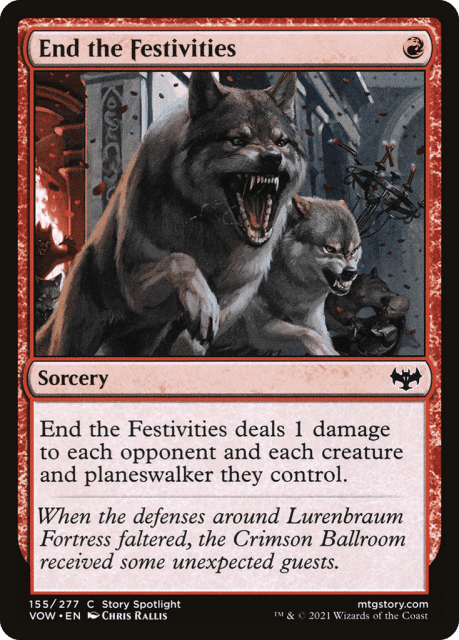 End the Festivities (155) — Innistrad: Crimson Vow