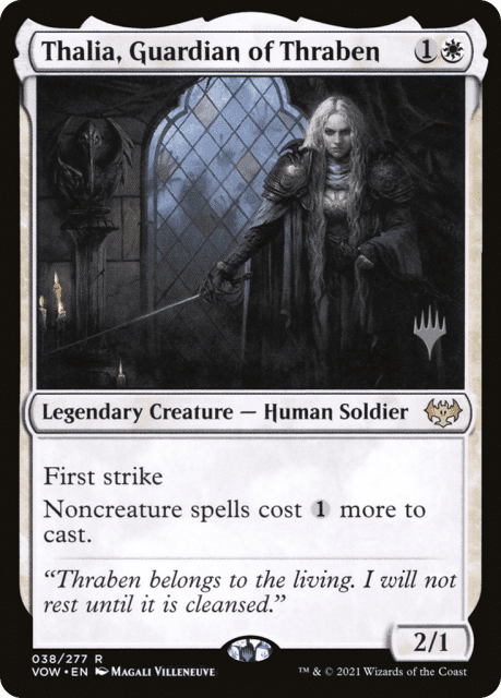 Thalia, Guardian of Thraben (38) — Innistrad: Crimson Vow Promos