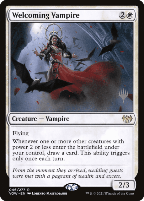 Welcoming Vampire (46) — Innistrad: Crimson Vow Promos