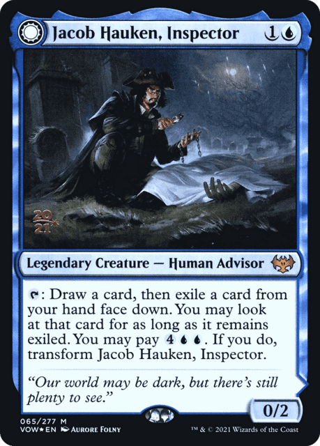 Jacob Hauken, Inspector // Hauken's Insight (65) — Innistrad: Crimson Vow Promos