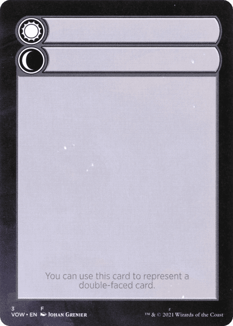 Double-Faced Substitute Card (3) — Innistrad: Crimson Vow Substitute Cards