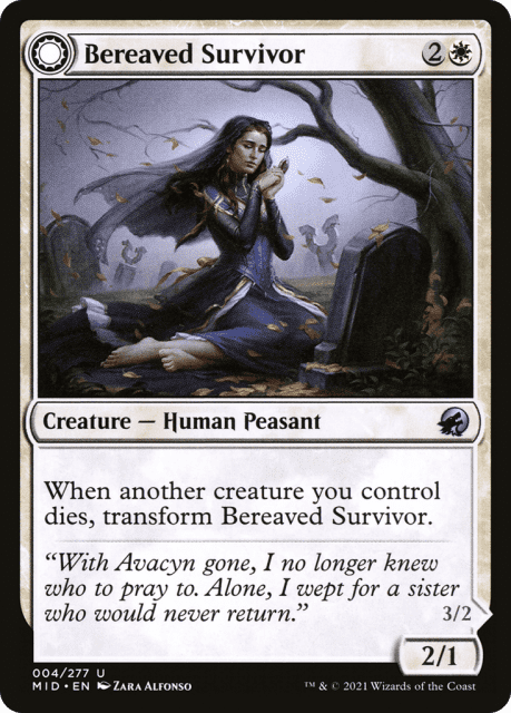 Bereaved Survivor // Dauntless Avenger (4) — Innistrad: Midnight Hunt