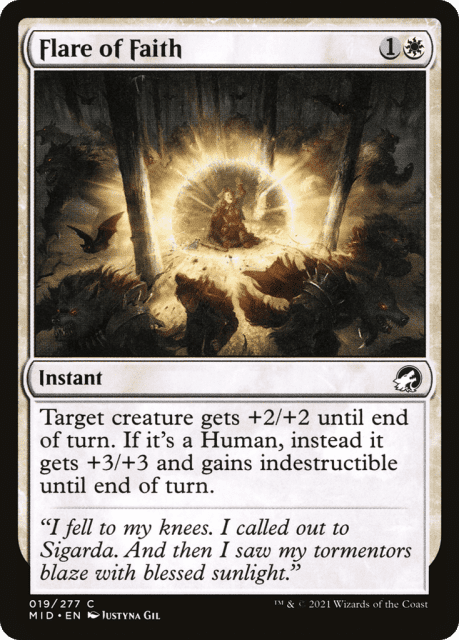 Flare of Faith (19) — Innistrad: Midnight Hunt