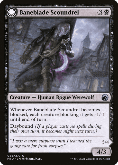 Baneblade Scoundrel // Baneclaw Marauder (85) — Innistrad: Midnight Hunt