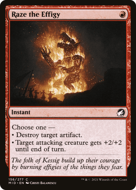 Raze the Effigy (156) — Innistrad: Midnight Hunt