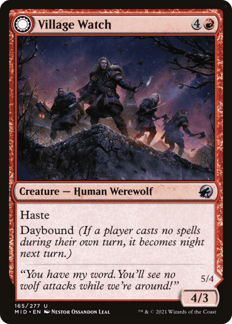 Village Watch // Village Reavers (165) — Innistrad: Midnight Hunt