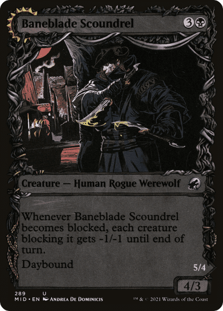 Baneblade Scoundrel // Baneclaw Marauder (289) — Innistrad: Midnight Hunt