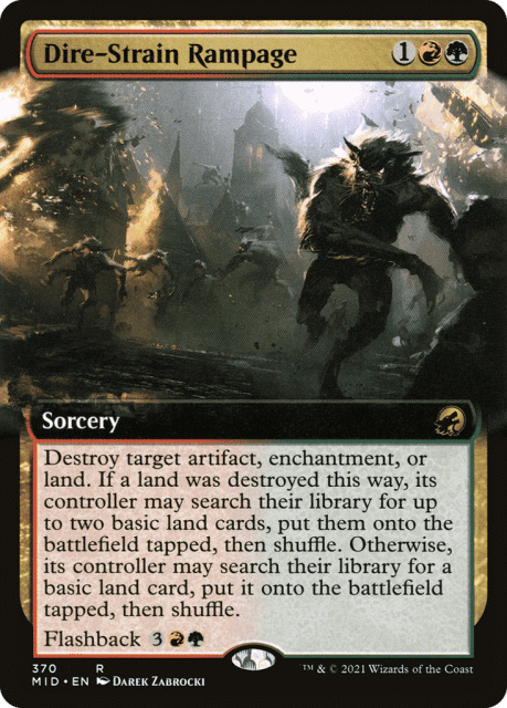 Dire-Strain Rampage (370) — Innistrad: Midnight Hunt