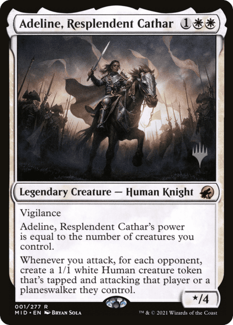 Adeline, Resplendent Cathar (1) — Innistrad: Midnight Hunt Promos