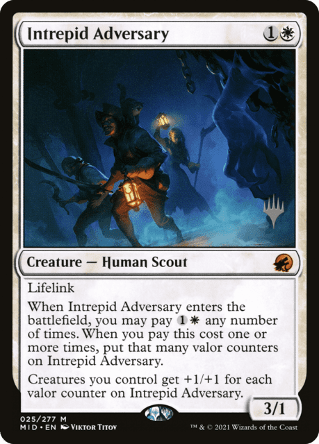 Intrepid Adversary (25) — Innistrad: Midnight Hunt Promos